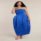 Strapless Pleated Bubble Dress image number 1