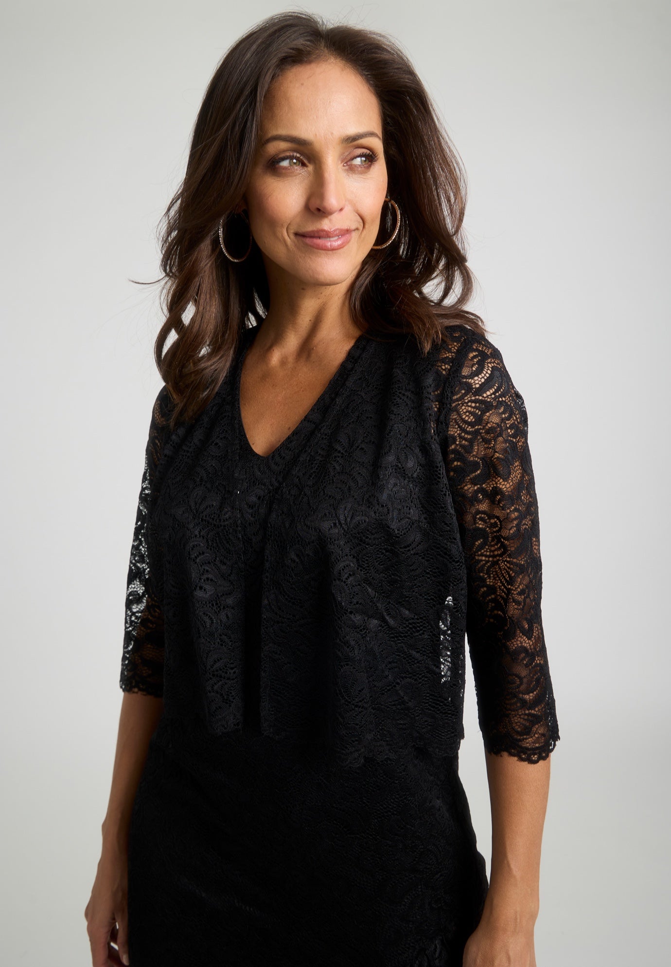 2-Piece Lace Tulip Jacket Dress image number 1