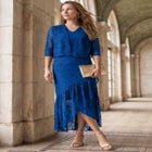 2-Piece Lace Tulip Jacket Dress image number null