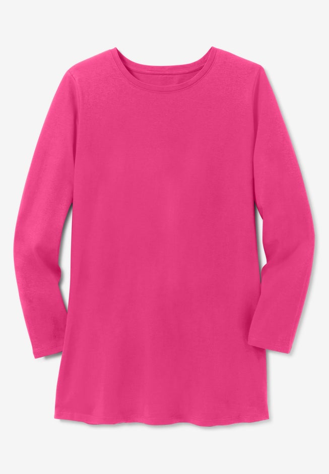 Perfect Long-Sleeve Crewneck Tunic image number 4