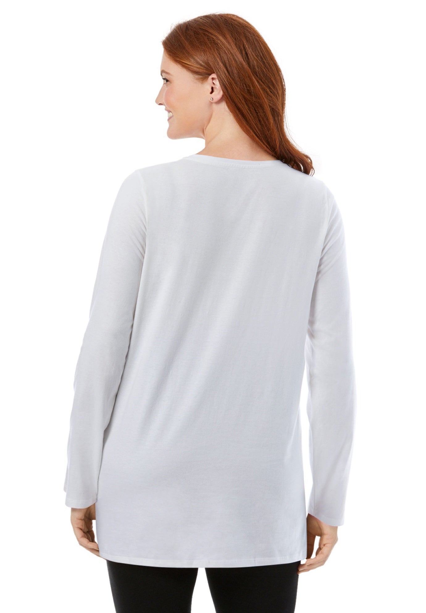 Perfect Long-Sleeve Crewneck Tunic image number 1