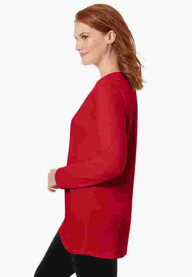 Perfect Long-Sleeve Crewneck Tunic image number 2