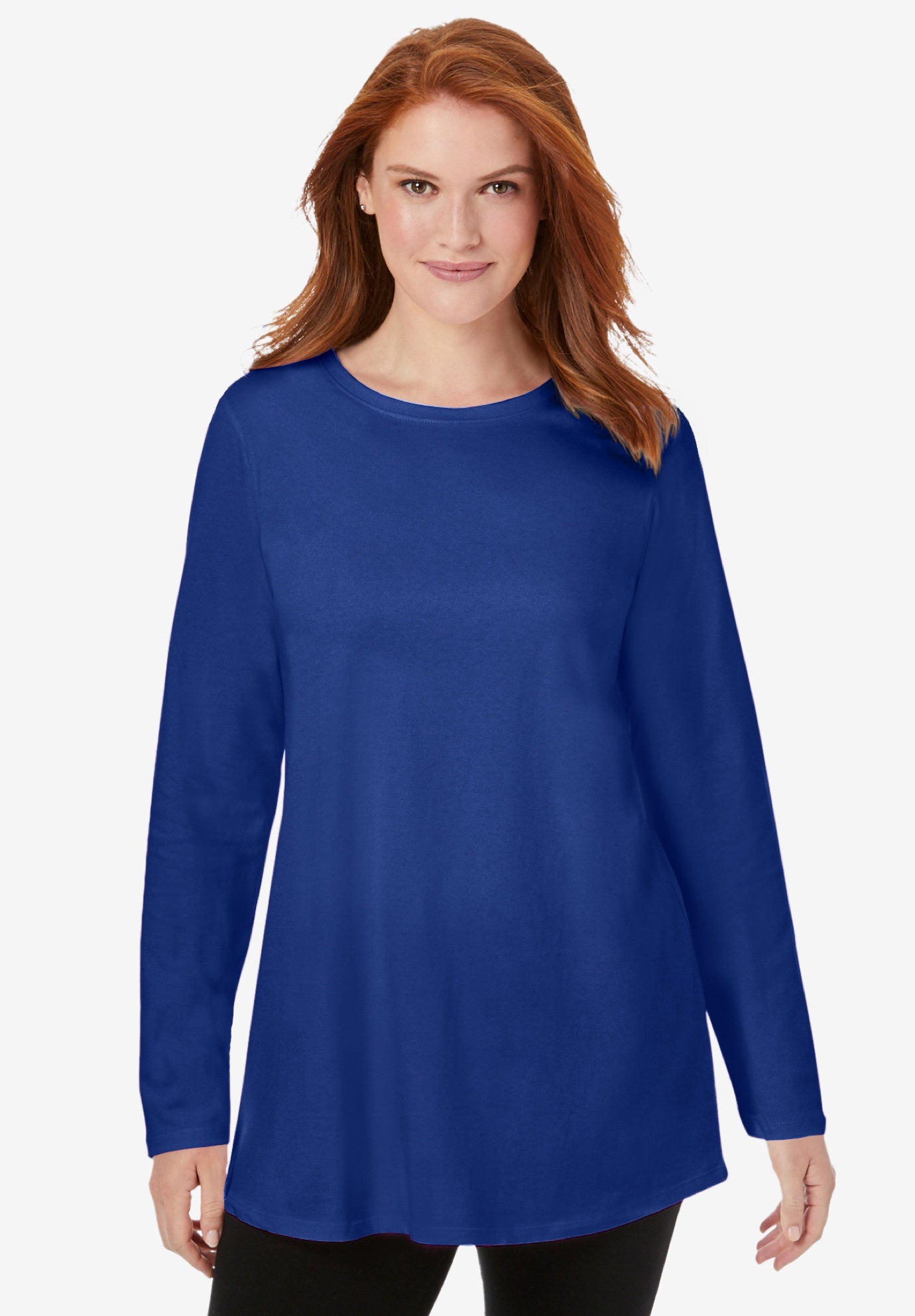 Perfect Long-Sleeve Crewneck Tunic image number 0