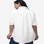 Wrinkle-Free Stretch Cotton Oversized Shirt image number null