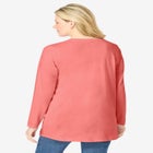 Perfect Long-Sleeve V-Neck Tunic image number null