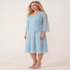 Glitter & Lace Jacket Dress Set image number null