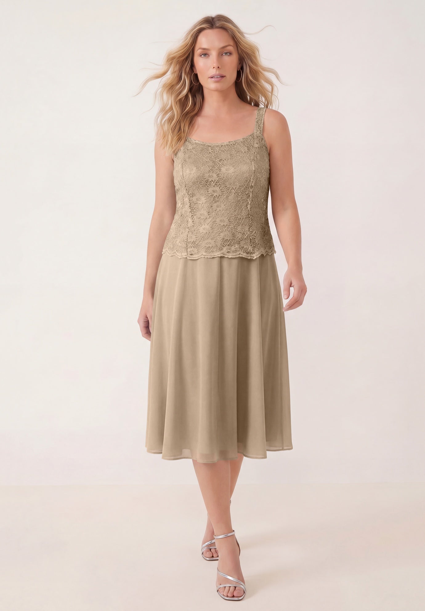 Glitter & Lace Jacket Dress Set image number 0