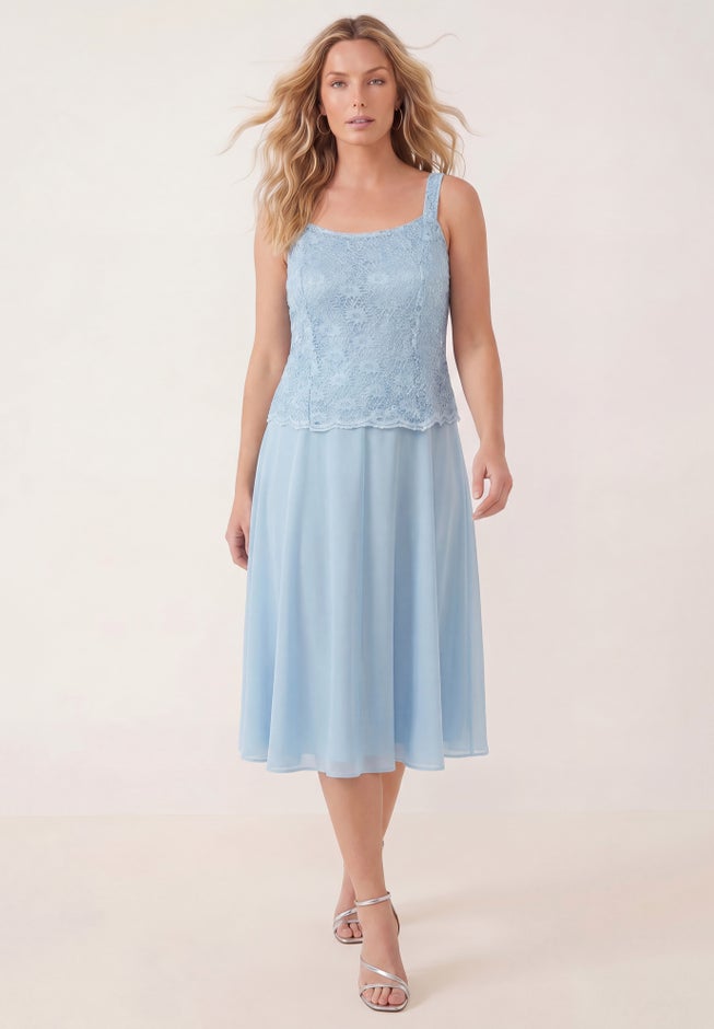 Glitter & Lace Jacket Dress Set image number 1