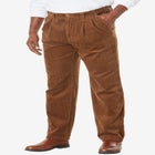 Expandable Waist Corduroy Pleat-Front Pants image number null
