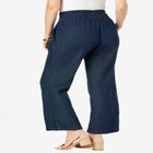 Chambray Wide Leg Pant image number null