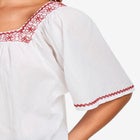 Embroidered Gauze Blouse image number null