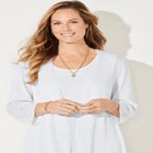 Pointelle Accented Cardigan image number null