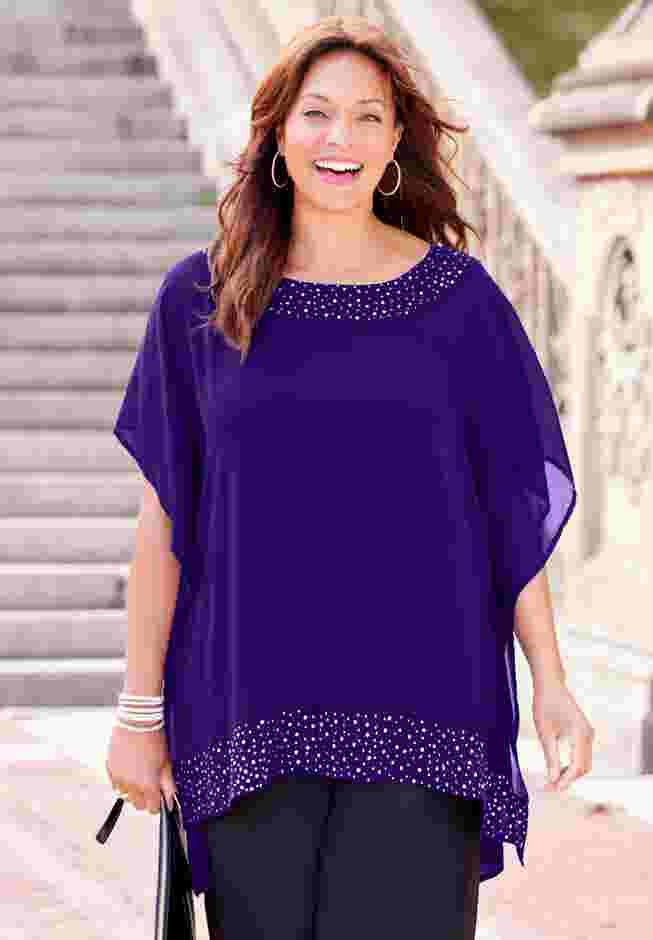 Embellished Poncho image number 0