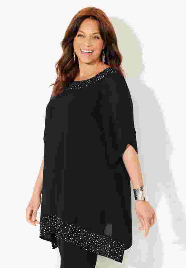 Embellished Poncho image number 2