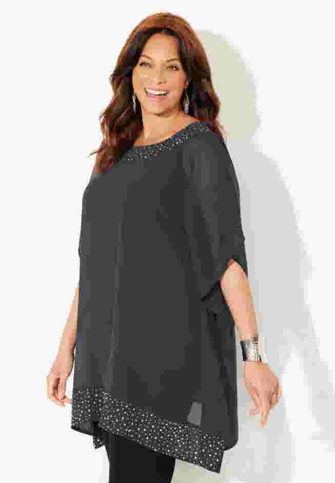 Embellished Poncho image number 2