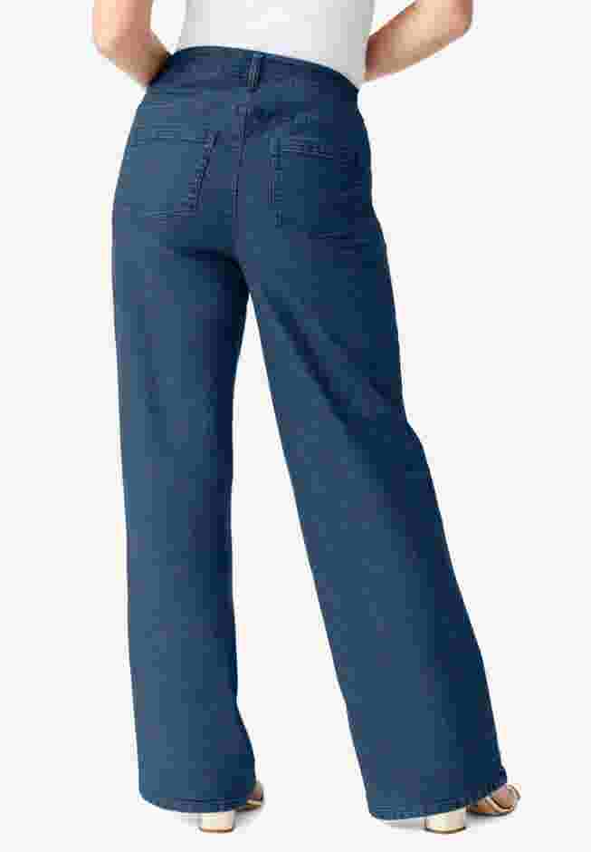 Classic Stretch Wide Leg Jean image number 1