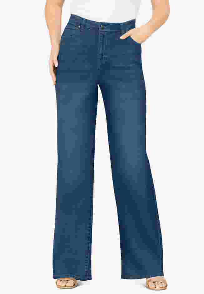 Classic Stretch Wide Leg Jean image number 0