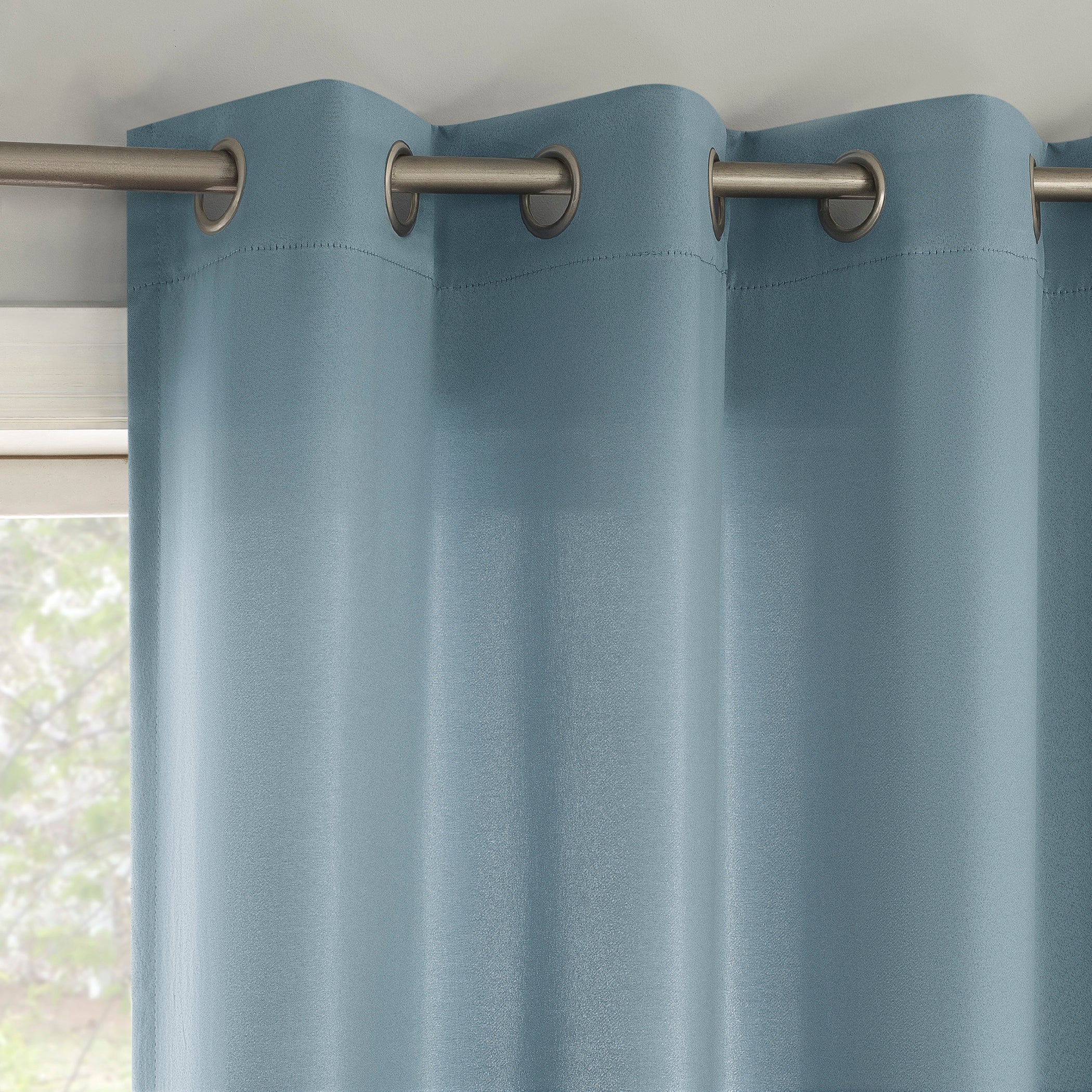 Sun Zero&trade; Brandon Magnetic Closure Grommet Curtain Panel, Set of 2 image number 1