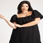 Puff Sleeve Tiered Dress image number null