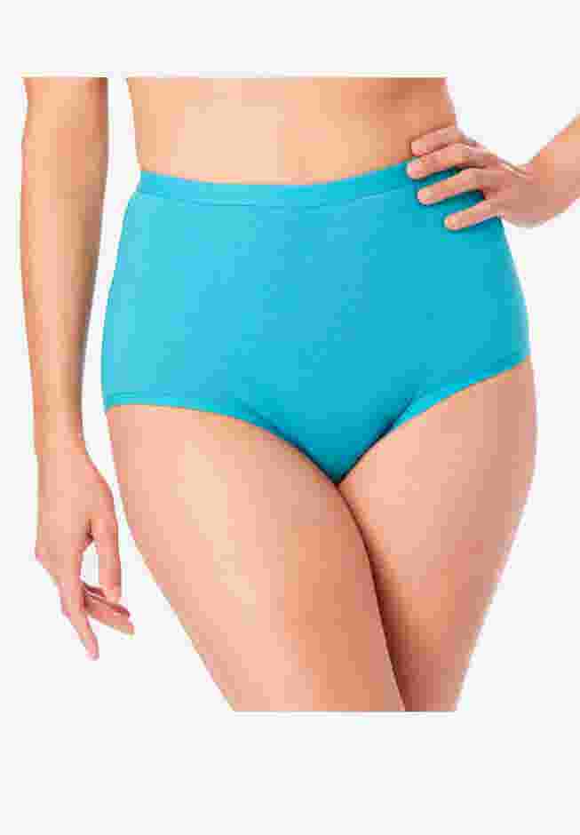 Comfort Choice® Full Coverage Stretch Cotton Brief 5-Pack image number 1