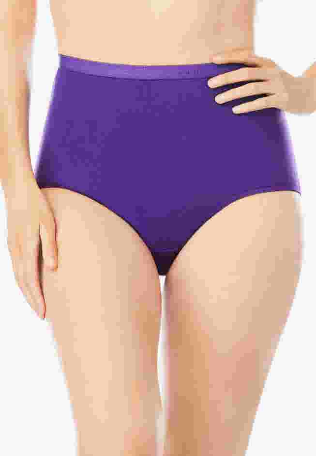 Comfort Choice® Full Coverage Stretch Cotton Brief 5-Pack image number 2