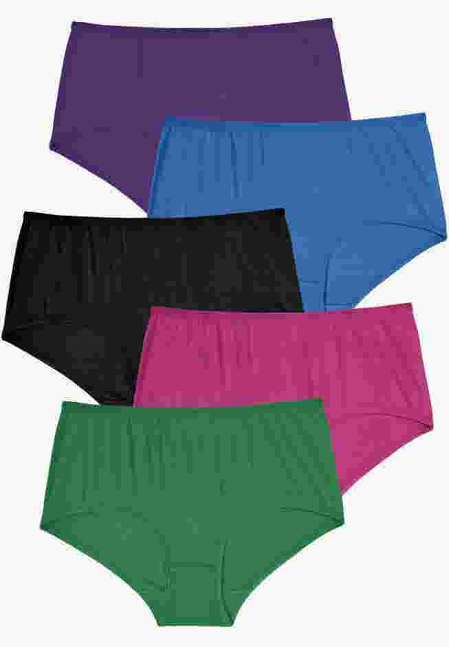 Comfort Choice® Full Coverage Stretch Cotton Brief 5-Pack image number 0