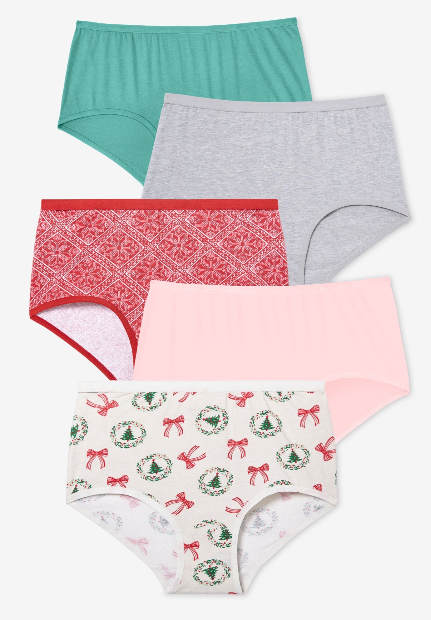 Full Coverage Stretch Cotton Brief 5-Pack image number 0