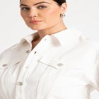 Oversized Denim Midi Dress image number null