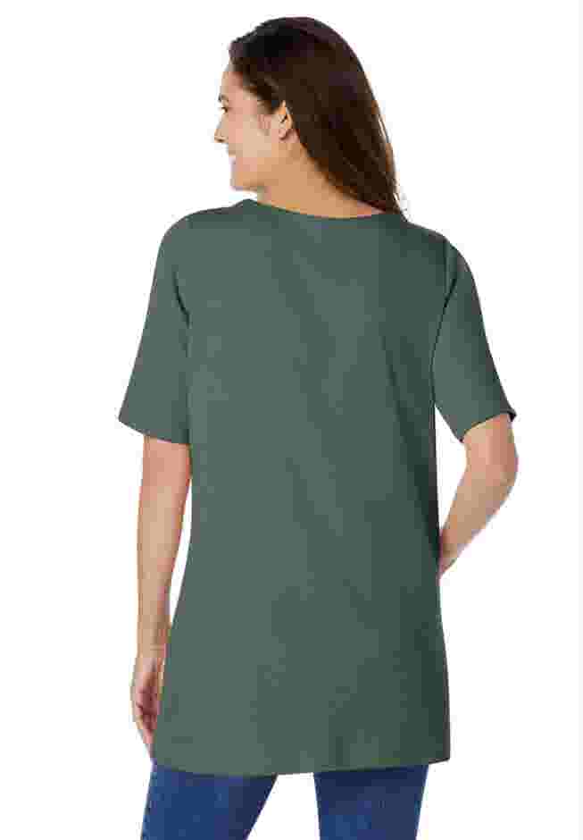 7-Day Embroidered Layered-Look Tunic image number 1