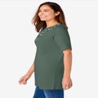 7-Day Embroidered Layered-Look Tunic image number null