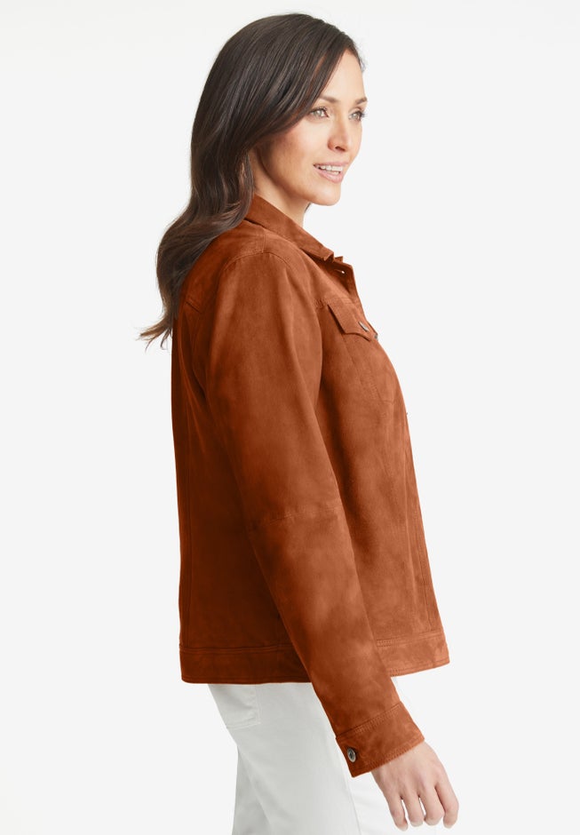 Suede Jean Jacket image number null