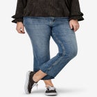 Mid-Rise Stretch Crop Bootcut Jeans image number null