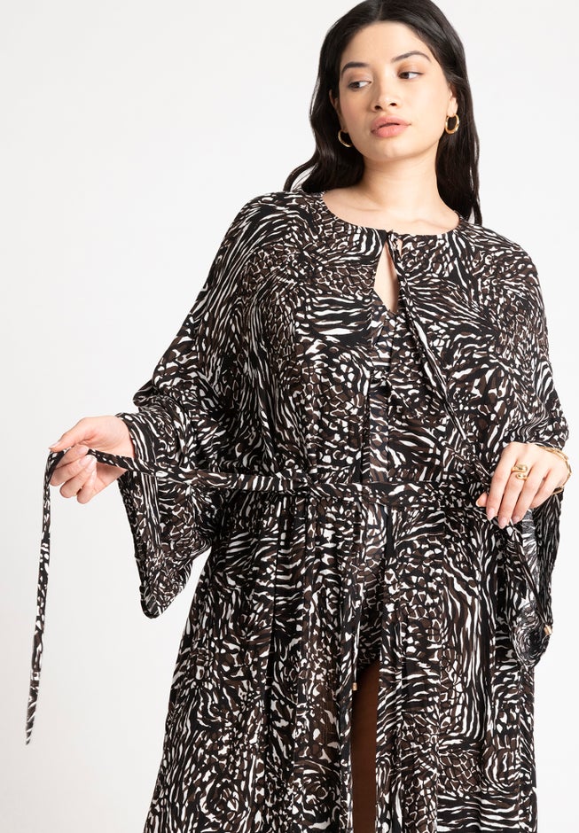 Selfbelt Front Cover Up Kaftan image number 2