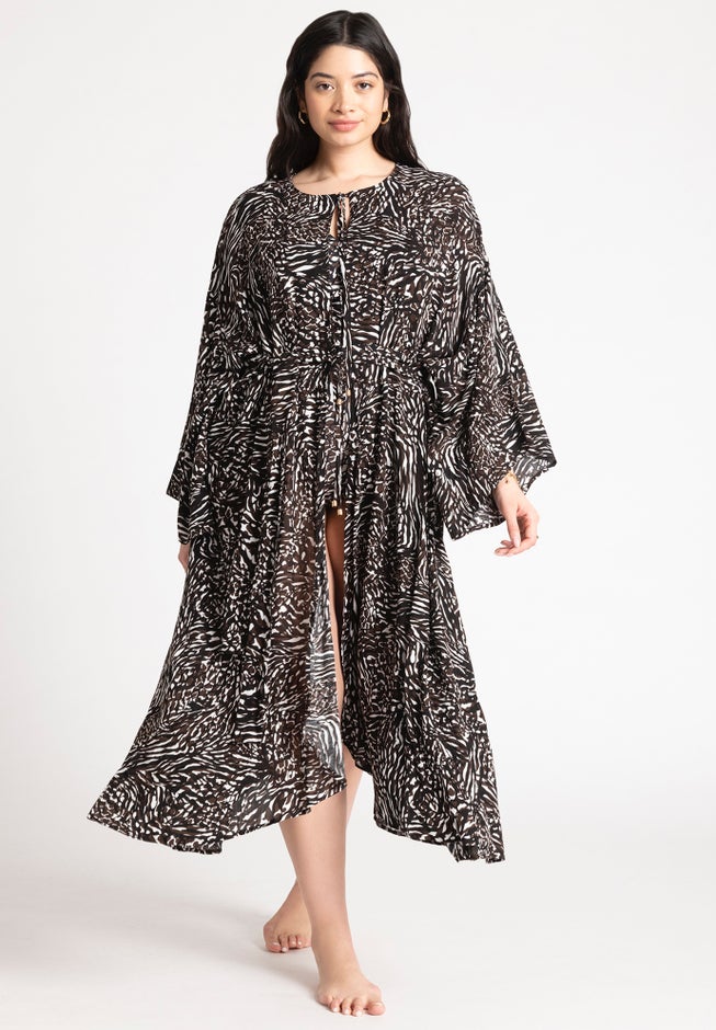 Selfbelt Front Cover Up Kaftan image number 0