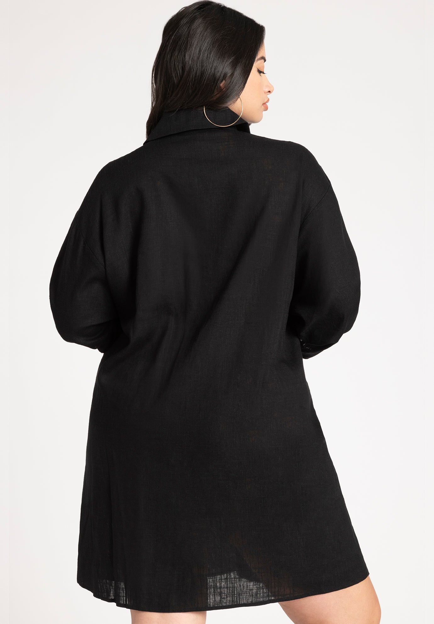 Tie Front Dolman Cover Up Tunic image number 1