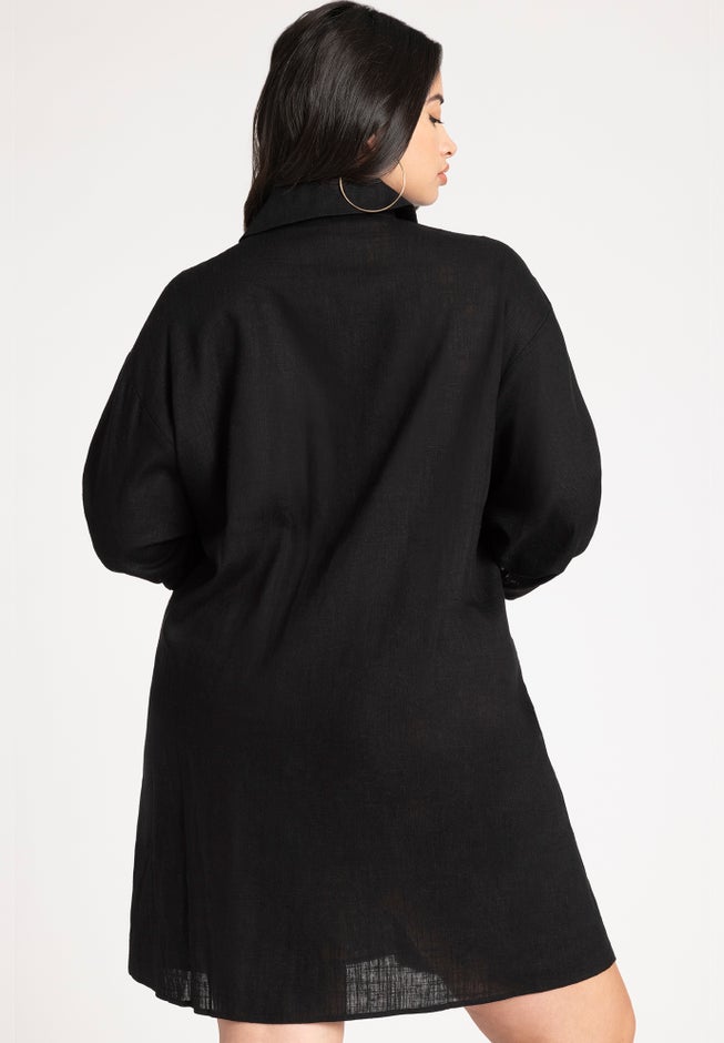 Tie Front Dolman Cover Up Tunic image number 1