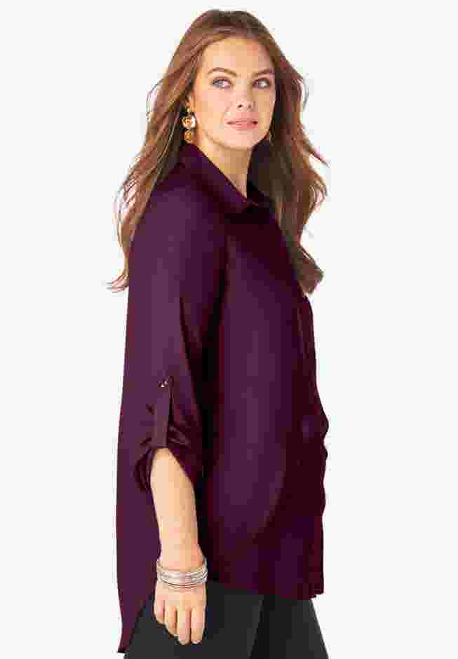 Georgette Overlay Big Shirt image number 1