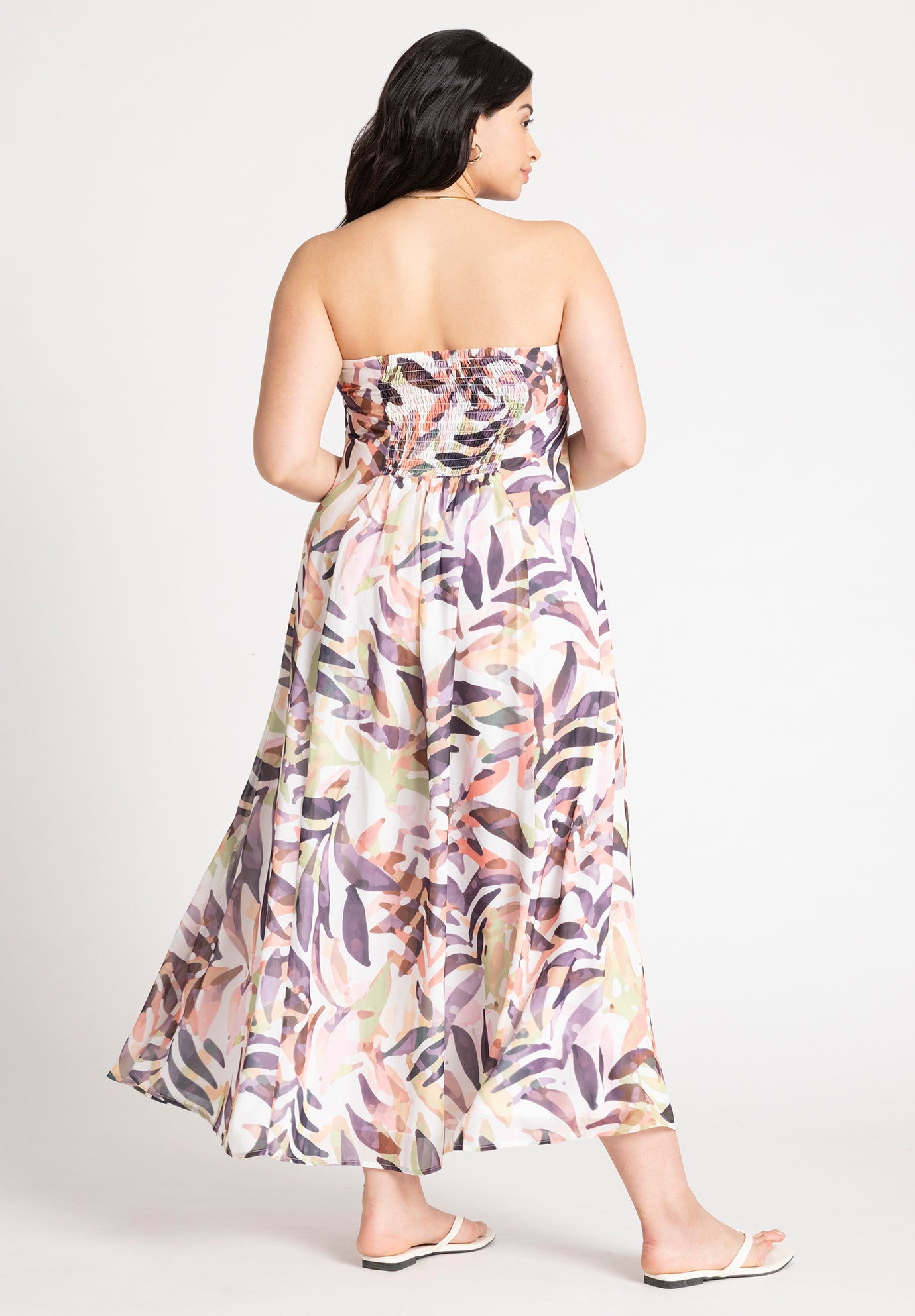 Strapless Cover Up Maxi Dress image number 1