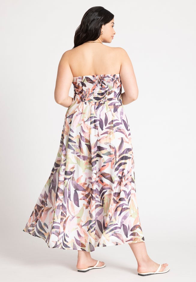 Strapless Cover Up Maxi Dress image number 1