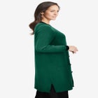 Tipped Button Front Cardigan image number null