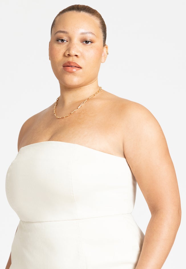 Denim Column Dress image number 2