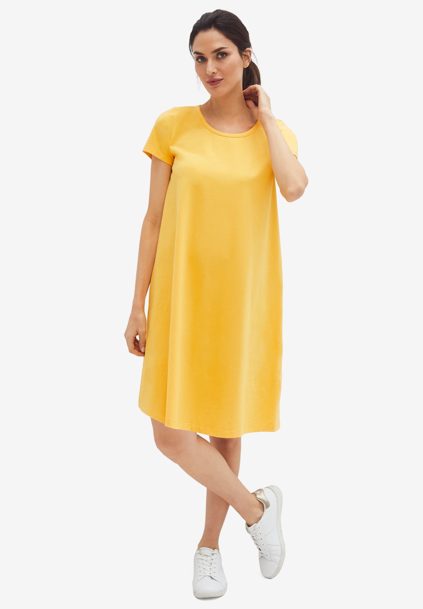 A-Line Knit Tee Dress image number 0