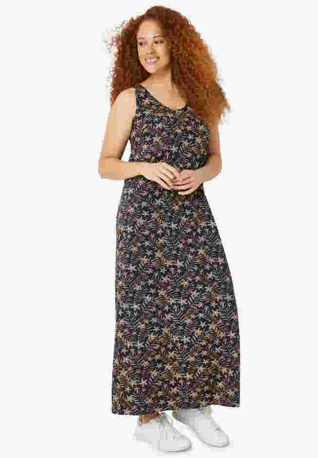 Sleeveless Knit Maxi Dress image number 0