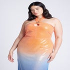 Ombre Star Sequin Dress image number null