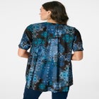 Plus Size Angelina Tunic Top &ndash; Short Sleeve, Flowy Fit, Everyday Comfort image number null