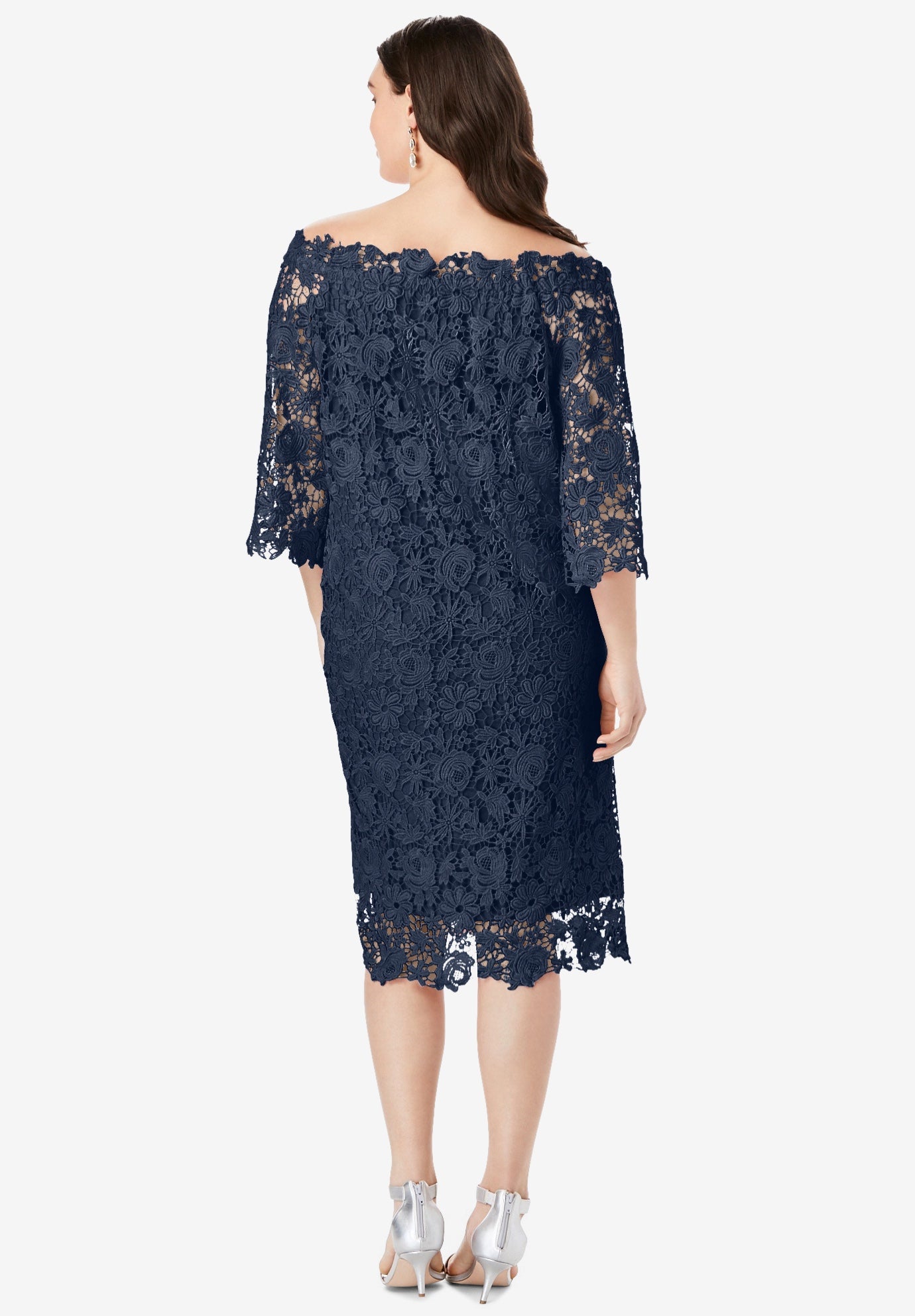 Off The Shoulder Lace Dress image number 1