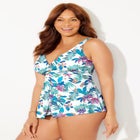 V-Neck Twist Tankini Top image number 2