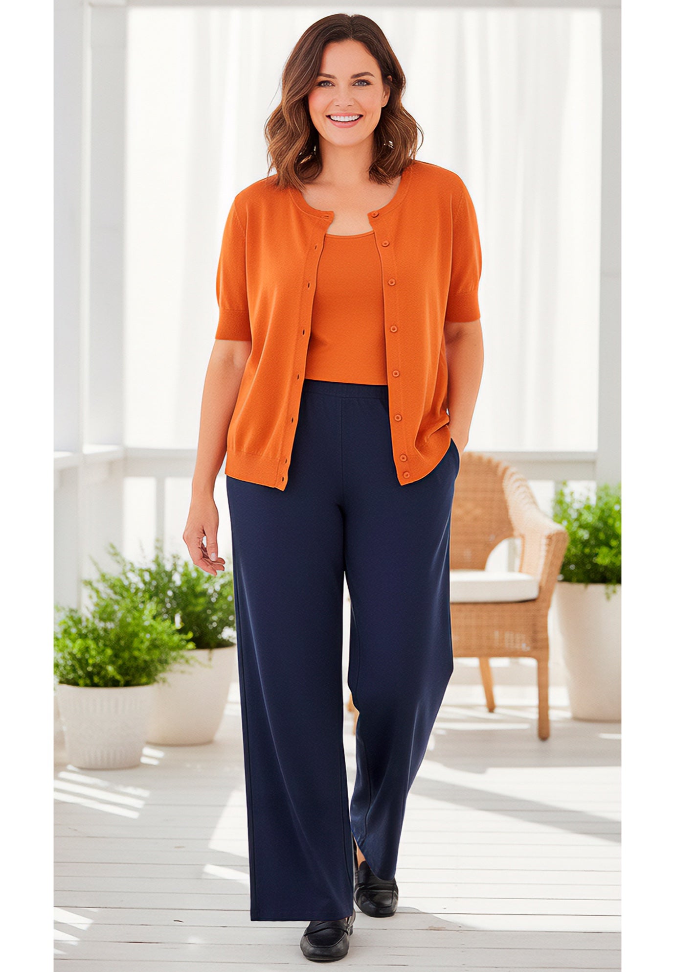 Perfect Elbow-Length Sleeve Cardigan Sweater image number 0