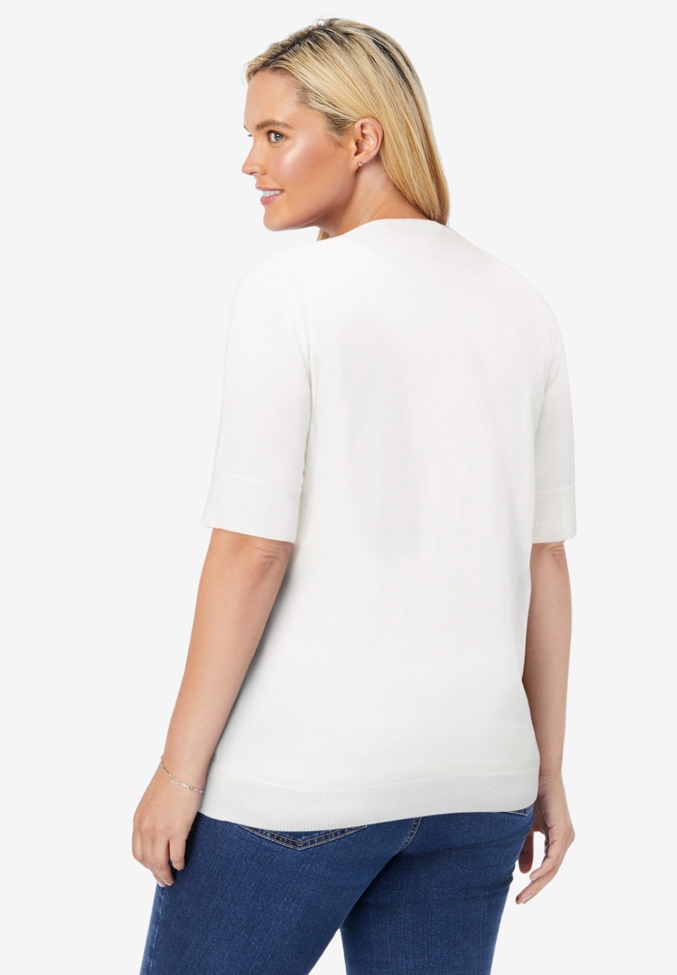 Perfect Elbow-Length Sleeve Cardigan Sweater image number 1