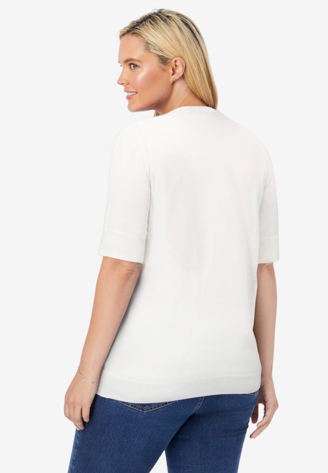 Perfect Elbow-Length Sleeve Cardigan Sweater image number 1